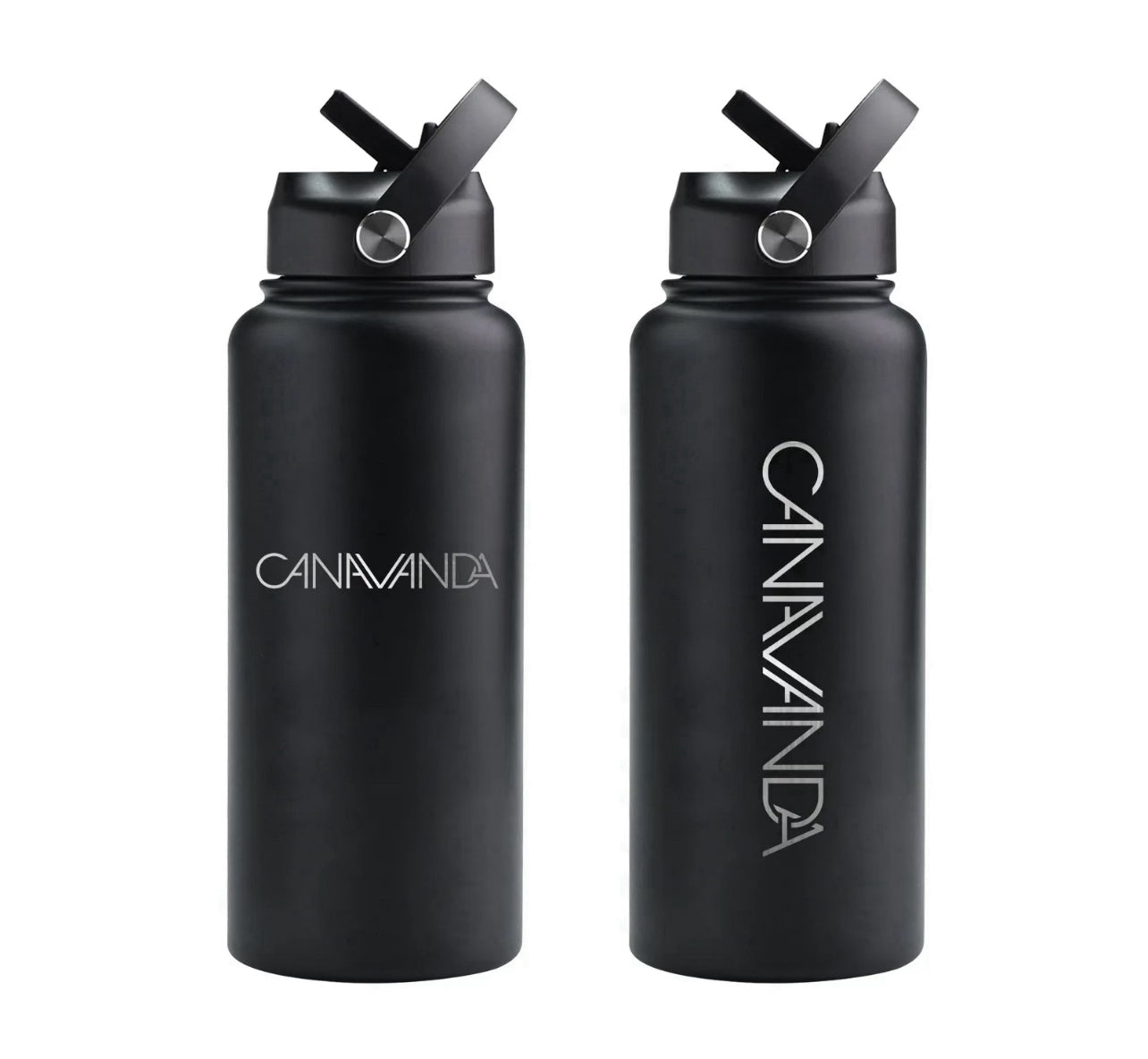 Designed Black Thermo Bottle